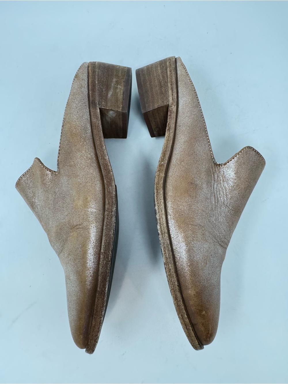 Frye Ray Mule, Silver/Multi Leather Size 8 - Picture 5 of 9